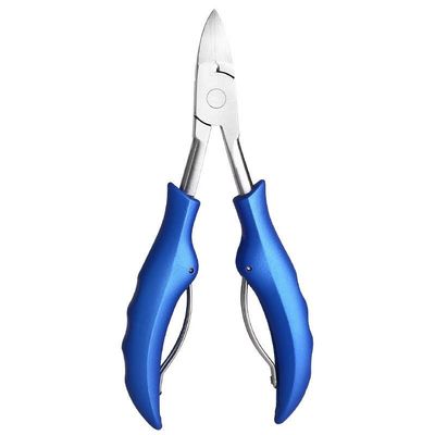 COOVS Nail Clipper Toenail Cutters Anti-Splash Ingrown Paronychia Correction Pedicure Dead Skin Scissors Trimmer Care Manicure Tools (Color : New Blue ABS)