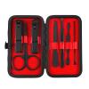 COOVS 7pcs Multifunction Nail Clippers Set Portable Travel Stainless Steel Black Pedicure Scissor Tweezer Manicure Set Kit Nail Tools view 1