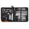COOVS 19in1 Black Manicure Set Pedicure Pliers Sets Nail Clipper Stainless Steel Nail Scissors Ingrown Fingernail Cutter Care Tools view 1