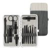 COOVS Nail Clippers Tool Steel Professional Nail Cutter Pedicure Dead Skin Scissors Multifunction Nail Scissors Grooming Manicure Set (Color : 15pcs Gray) view 1