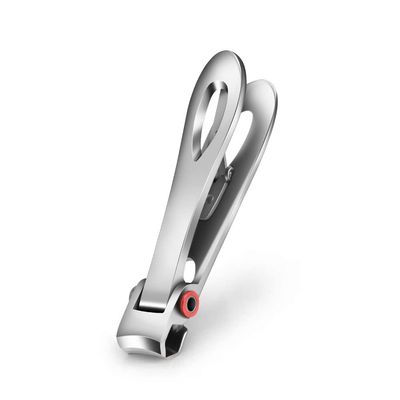COOVS Professional Nail Clippers Stainless Steel Wide Jaw Opening Manicure Fingernail Cutter Thick Hard Ingrown Toenail Scissors Tools (Color : Sliver Small)