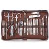 COOVS 11-26 Pcs Professional Nail Clippers Manicure Set Stainless Steel Nail Cutter Scissor Cuticle Nipper Nail Tools Set (Color : 26pcs Brown) view 1