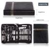 COOVS Professional Nail Tools Sets Steel Nail Clippers Pedicure Kit Multifunctional Portable Manicure Cutter Nail Set (Color : 11pcs-Black) view 3