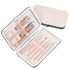 COOVS 18pcs Stainless Steel Nail Clippers Scissors Set Kits Manicure Pedicure Nail Care Set Nails Art Beauty Sets Manicure Tool (Color : 10pcs) view 1