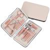 COOVS 18pcs Stainless Steel Nail Clippers Scissors Set Kits Manicure Pedicure Nail Care Set Nails Art Beauty Sets Manicure Tool (Color : 16pcs) view 1