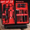 COOVS 18Pcs Manicure Set Pedicure Kit Professional Portable Nail Art Tools Set with Case Nail Clippers Men and Women Nail Care view 2