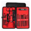 COOVS Nail Clippers Professional Pedicure Scissors Set Cuticle Eagle Hook Tweezers Manicure Nail Cutter Tool Set (Color : Red 15pcs) view 1