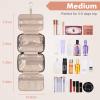 Wedama Toiletry Bag for Women, Medium Cosmetic Travel Bag, Hanging Toiletry Bag for Bathroom, Thickened PVC Waterproof Makeup Bag, Toiletries Bag for Travel Business Trips and Camping, Black view 2
