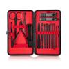 COOVS 18 in 1 Manicure Set Stainless Steel Nail Clippers Pedicure Kit Portable Travel Household Nail Scissor Kit Nail Cutter Tool Set (Color : 16pcs red) view 1