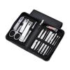 COOVS Nail Clippers Professional Pedicure Scissors Set Cuticle Eagle Hook Tweezers Manicure Nail Cutter Tool Set (Color : Black 14pcs) view 1