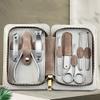 COOVS Than Ever Stainless Steel Nail Clipper Pedicure Set with Scissor Tweezer Professional PU Cover Manicure Tools (Color : Option A) view 2