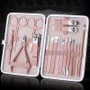 COOVS 18pcs Stainless Steel Nail Clippers Scissors Set Kits Manicure Pedicure Nail Care Set Nails Art Beauty Sets Manicure Tool (Color : 18pcs) view 2