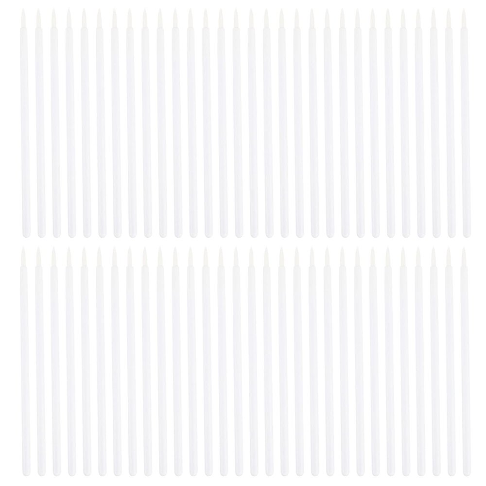 Beaupretty 100pcs Disposable Eyeliner Brush Fine Tip Cosmetic Applicators for Precise Eye Makeup Durable Nylon and Design for Salon Home Use