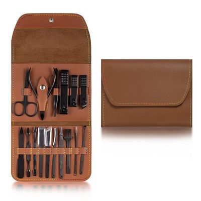 COOVS Manicure Set Nail Clipper Stainless Steel Nail Cutter Professional Scissors Set Portable Kit Set for Nails Makeup Grooming Tool (Color : Blue)