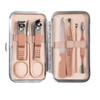 COOVS 7-23 Pcs Professional Nail Cutter Pedicure Scissors Set Stainless Steel Eagle Hook Portable Manicure Nail Clipper Tool Set (Color : 7 pcs Pink) view 1