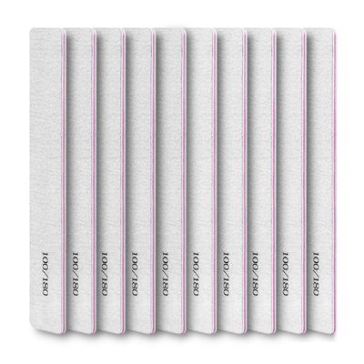 COOVS Nail File Double Side Sanding Buffer Block Set Nail Sanding Blocks Grinding Polishing Sandpaper Nail Files for UV Gel Polish (Color : 10 pcs -B)