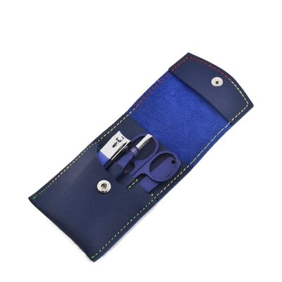 COOVS Nail Clipper Set Household Blue Nail Scissors Tweezer Pedicure Kits Professional Nails Art Kit Manicure Tool Beauty Set (Color : 4Pcs)