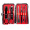 COOVS 7-23 Pcs Professional Nail Cutter Pedicure Scissors Set Stainless Steel Eagle Hook Portable Manicure Nail Clipper Tool Set (Color : 7 pcs red) view 1