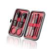 COOVS 8/10/15/18 Pcs Manicure Set Stainless Steel Nail Cutter Pedicure Kit Nail Clipper Set Nail File Scissor Manicure Beauty Tool Kit (Color : Red 8Pcs) view 1