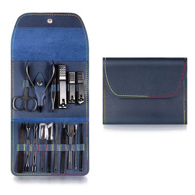 COOVS Manicure Set Nail Clipper Stainless Steel Nail Cutter Professional Scissors Set Portable Kit Set for Nails Makeup Grooming Tool (Color : Yellow)