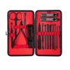 COOVS 7-23 Pcs Professional Nail Cutter Pedicure Scissors Set Stainless Steel Eagle Hook Portable Manicure Nail Clipper Tool Set (Color : 16 pcs red) view 1