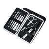 COOVS 7/18pcs Nail Clipper Set New Upgrade Black Stainless Steel Nail Cutter Sharp Pedicure Scissors Manicure Tool Set (Color : 9pcs Black) view 1