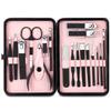 COOVS 7/18pcs Nail Clipper Set New Upgrade Black Stainless Steel Nail Cutter Sharp Pedicure Scissors Manicure Tool Set (Color : 9pcs Black) view 2