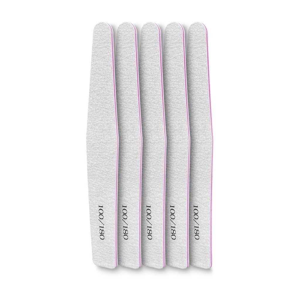 COOVS Nail File Double Side Sanding Buffer Block Set Nail Sanding Blocks Grinding Polishing Sandpaper Nail Files for UV Gel Polish (Color : 5 pcs -C)