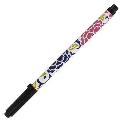 Akashiya SAWI-500P-5 Brush Pen, New Hair Brush, Ancient City, Healing, Big Pink Flower