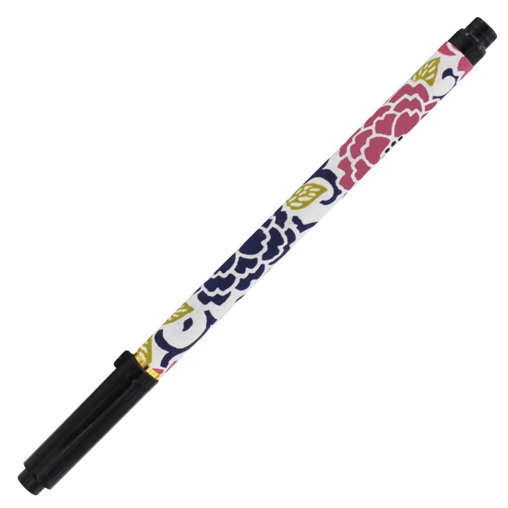 Akashiya SAWI-500P-5 Brush Pen, New Hair Brush, Ancient City, Healing, Big Pink Flower