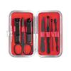 COOVS 7-23 Pcs Professional Nail Cutter Pedicure Scissors Set Stainless Steel Eagle Hook Portable Manicure Nail Clipper Tool Set (Color : 7 pcs Red Box) view 1