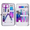 COOVS 7-23 Pcs Professional Nail Cutter Pedicure Scissors Set Stainless Steel Eagle Hook Portable Manicure Nail Clipper Tool Set (Color : 15 pcs Color Steel) view 1