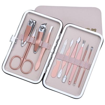 COOVS 7/10/12/16/18 Pcs/Set Goud Nagelknipper Set Professionele Rvs Beauty Manicure Tool Set Dode Huid Gesneden Pedicure Kit (Color : 6)