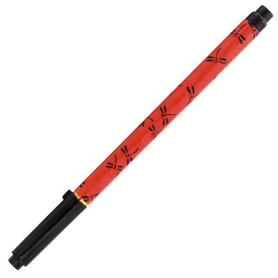 Akashiya SAWD-500P-2 Brush Pen, New Hair Brush, Ancient City, Dragonfly Black