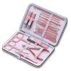 COOVS 18Pcs Stainless Steel Nail Clipper Pedicure Set with Scissor Tweezer Professional Manicure Tools Nail Supplies Dropship (Color : 18pcs) view 1