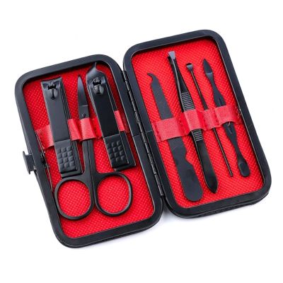 COOVS 7-16 Pcs Nail Clipper Scissor Pedicure Set Kit Nail Clipper Set for Stainless Set Steel Manicure Cutter Beauty Tools Set (Color : 7pcs 1box)