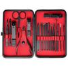 COOVS 7-18pcs Nail Clipper Set Scissors Tweezer Knife Manicure Cutter Nail Art Pedicure Manicure Tools (Color : 18pcs) view 1