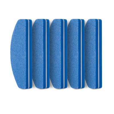 COOVS 5pcs Professional Nail File Color Sponge Sandpaper Nail File with Polishing and Polishing Buffer Manicure Sandpaper Tool Set (Color : 5pcs Blue)