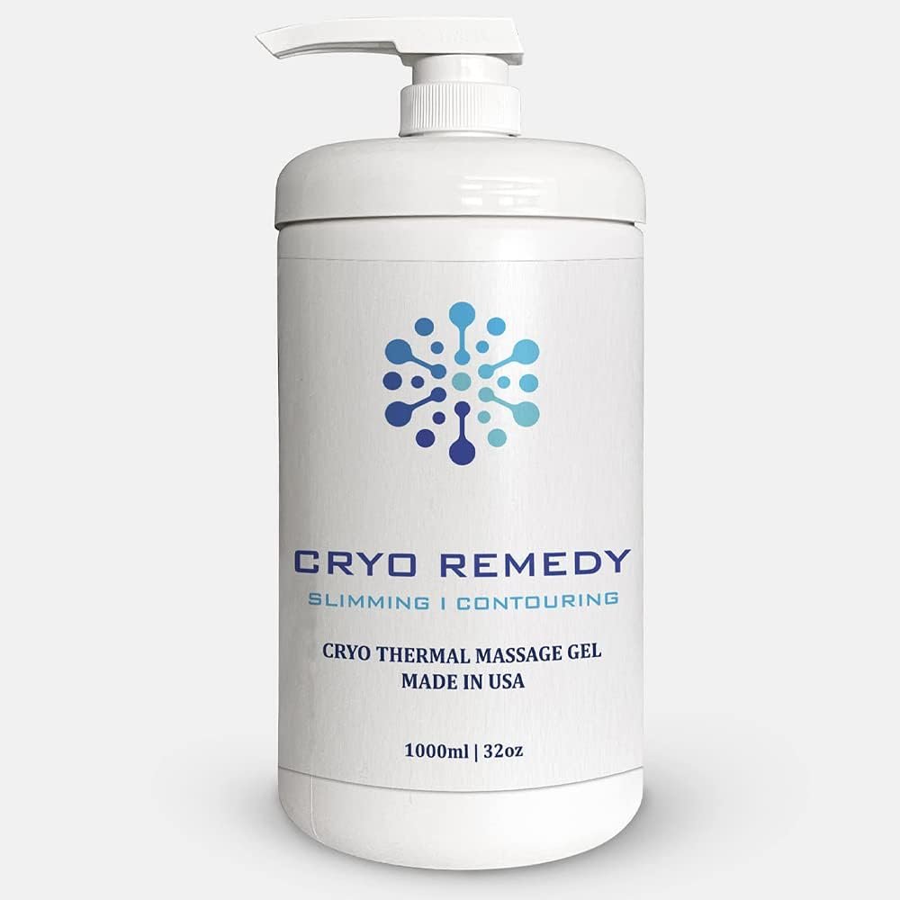Cryo Conductive Gel with Hyaluronic Acid  32oz | Professional RF, EMS, Slimming, Cellulite & Laser Hair Removal Gel for Spa & Clinic Use