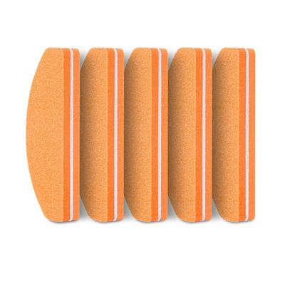 COOVS 5pcs Professional Nail File Color Sponge Sandpaper Nail File with Polishing and Polishing Buffer Manicure Sandpaper Tool Set (Color : 5pcs Orange)