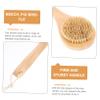 Healifty 2pcs Boar Bristle Brush Body Shower Brush Exfoliating Tub Scrubber for Bath Cleaning view 4
