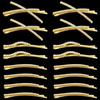 16 Pieces Rhinestone Bobby Pins, Fancy Metal Hair Clips, Crystal Shiny Barrettes, I S X Shaped Diamond Hair Accessories for Women Girls Wedding Prom Party (Gold) view 1