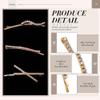 16 Pieces Rhinestone Bobby Pins, Fancy Metal Hair Clips, Crystal Shiny Barrettes, I S X Shaped Diamond Hair Accessories for Women Girls Wedding Prom Party (Gold) view 3