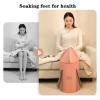 Foldable Foot Basin Foot Soaking Bath Basin Multifunctional Laundry Bucket Storage Bags & Shower Foot Scrubber XL Larger 66CM High Beauty Salon Home & Travel Soaking Feet Basin view 2