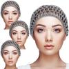Geyoga 4 Pieces Mesh Crochet Hair Net Rayon Knit Snood Hat Thick Short Women Hairnet Snoods Cover Ornament for Sleeping (Gray) view 1