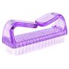 3Pcs Different Kinds of Fingernail brush with Plastic Handle Nail brush for cleaning Fingernails - Easy to use Nail Scrub brush - Nail Cleaner Nail brushes for Hands Feet(purple) view 1