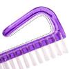 3Pcs Different Kinds of Fingernail brush with Plastic Handle Nail brush for cleaning Fingernails - Easy to use Nail Scrub brush - Nail Cleaner Nail brushes for Hands Feet(purple) view 3