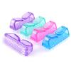 3Pcs Different Kinds of Fingernail brush with Plastic Handle Nail brush for cleaning Fingernails - Easy to use Nail Scrub brush - Nail Cleaner Nail brushes for Hands Feet(pink) view 2