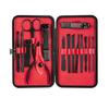 COOVS 7-23 Pcs Professional Nail Cutter Pedicure Scissors Set Stainless Steel Eagle Hook Portable Manicure Nail Clipper Tool Set (Color : 15 pcs red) view 1