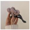 Plush Flower Clip,elegant Winter Plush Duckbill Clip,plush Flower Duck Bill Clip Hairpin,elegant Winter Ladies Flower Hair Clip (3 pcs-B) view 3